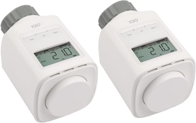 2x Programmeerbare Elektronische Radiatorknop - Energiebesparende Verwarmingsthermostaat met Timer