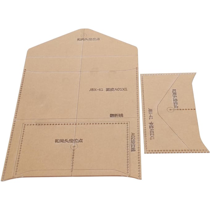 Acryl DIY Sjabloon Envelop Tas Patroon Transparant Stencil Ambacht Handgemaakte Benodigdheden beige
