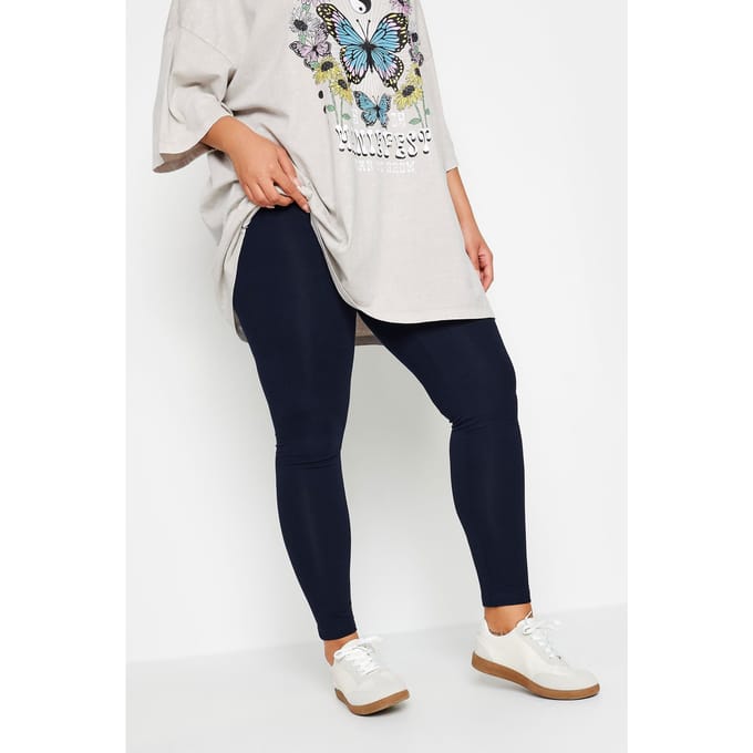 Yours Legging Van Katoen In Donkerblauwsize 48