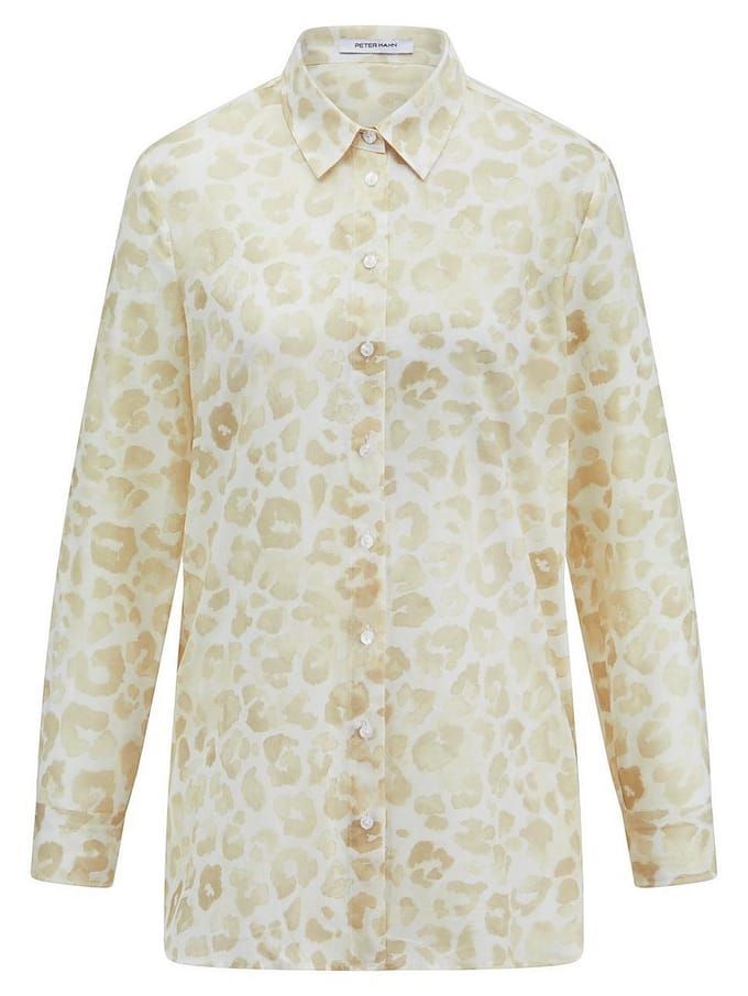 Lange blouse Van Peter Hahn wit