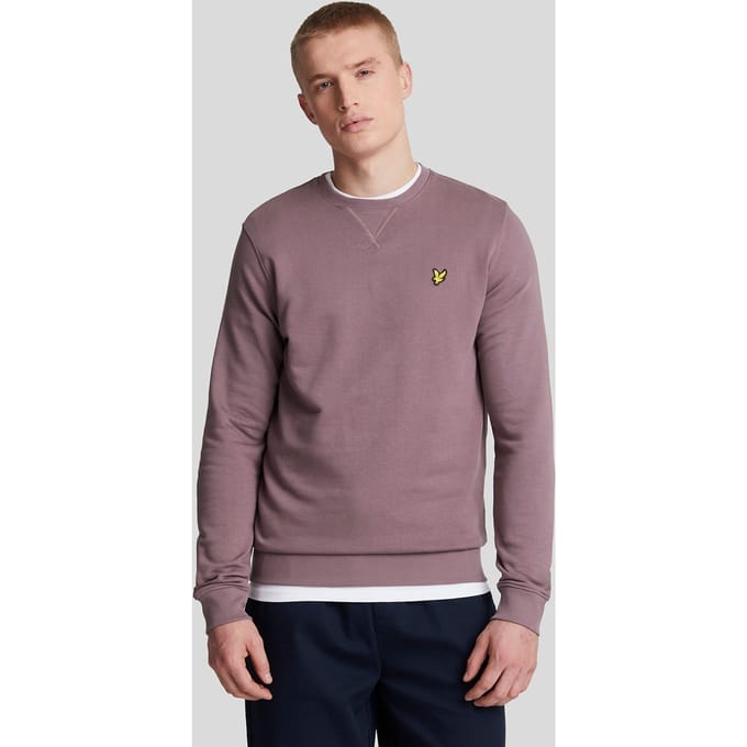 Lyle & Scott merk Highland Mauve paars pull-over sweatshirt