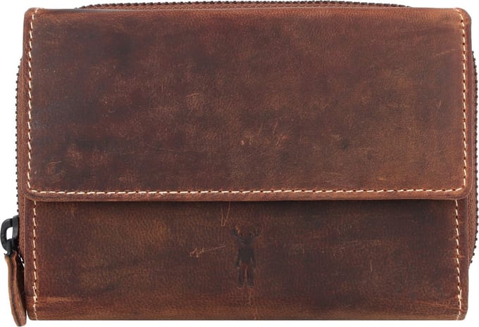 Jack Kinsky Baltimore 512 Portemonnee RFID Leer 14 cm - Dames - Horizontaal - cognac
