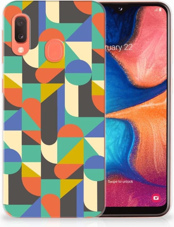 Samsung Galaxy A20e TPU bumper Funky Retro