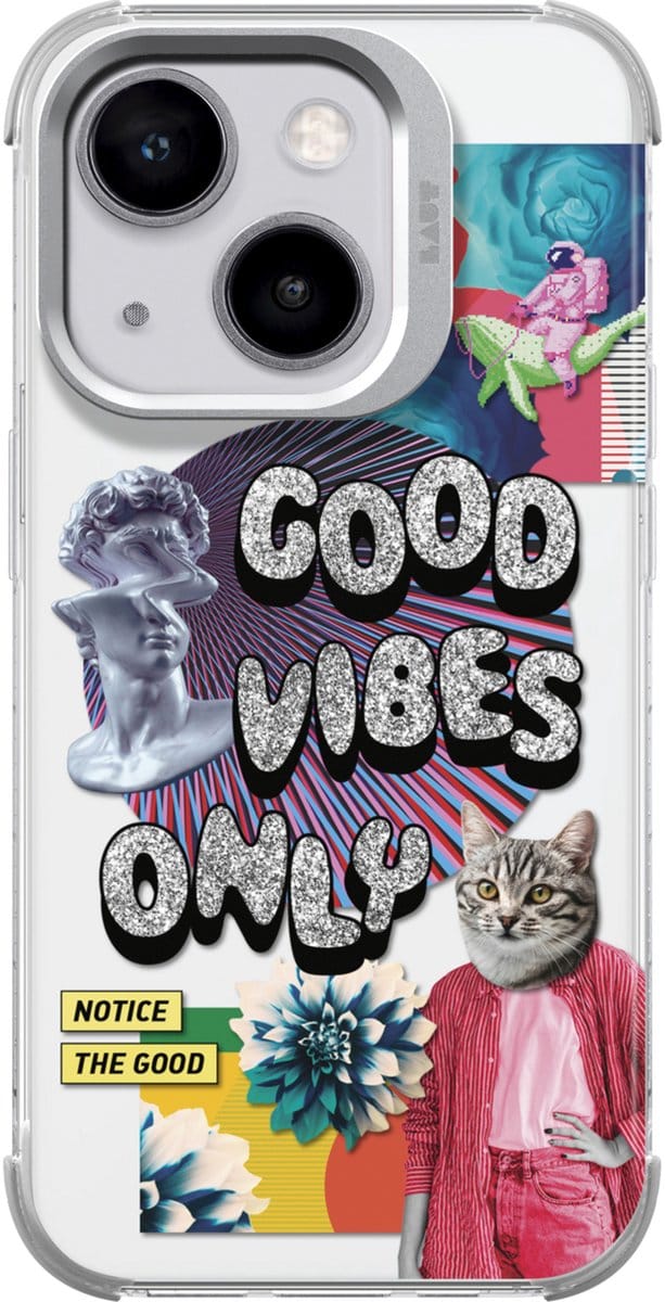 Laut POP Glitch hoesje geschikt voor iPhone 15 - Kleurrijk