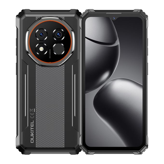 OUKITEL G6 mobiele telefoon 16GB+128GB 6,52  scherm 64MP 10600mAh Android 16 smartphone
