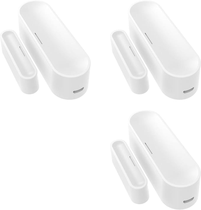 Slimme Deur Sensor - Raam Alarm - Huis Beveiliging - Matter Thread Compatibel - 3 Stuks - Wit