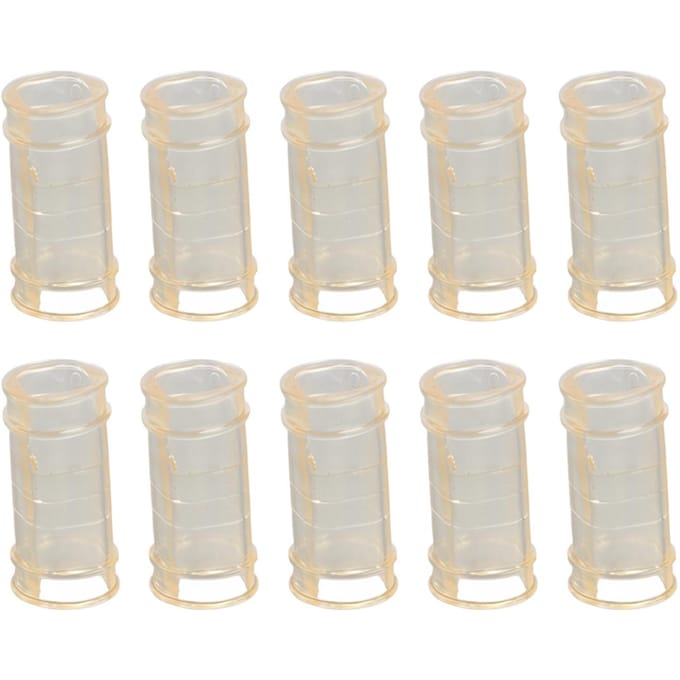 10 stuks Plastic Kippenhok Vee Pluimvee Voederen Drinkwater Pijp Adapter Connector Wit wit