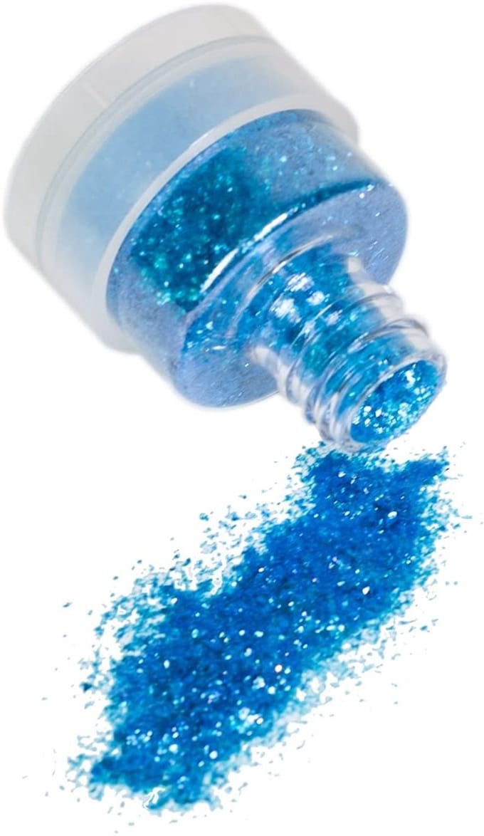 Grimas Crystal Flakes - Blauw 730 - 8 gram