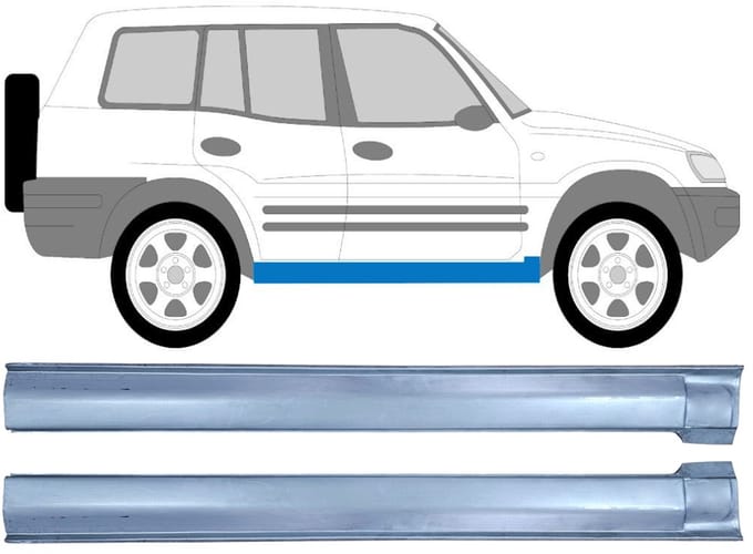 Reparatie dorpel voor Toyota Rav4 1994-2000 / Links + Rechts / Set