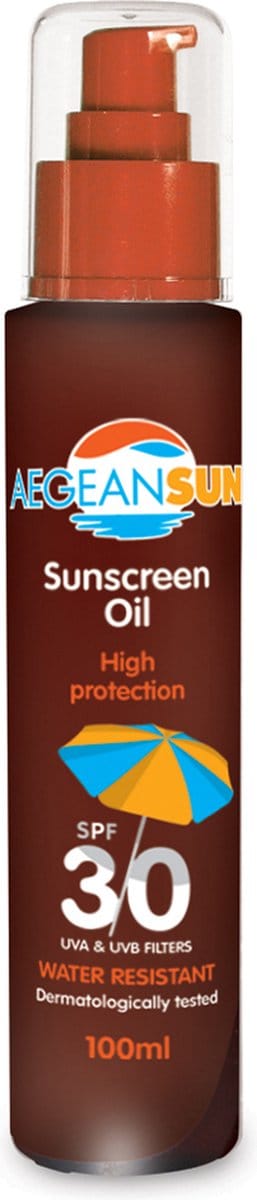 AegeanSun Sunscreen Oil spf 30 100ml | Huid en Zon bescherming