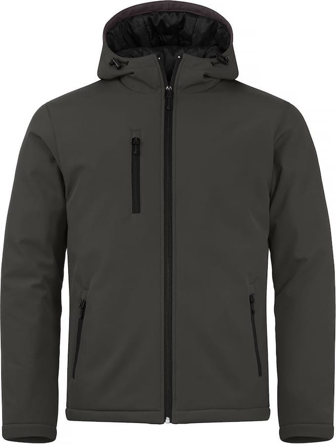 Clique Padded Hoody Softshell 020952 - Donkergrijs - XS