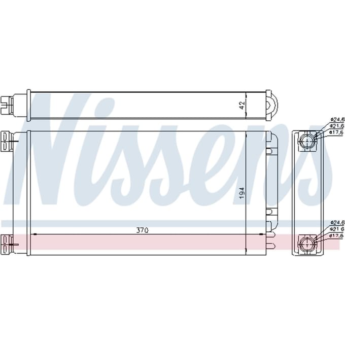 Warmtewisselaar, interieur verwarming NISSENS 71926