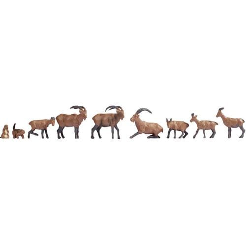 NOCH 15742 H0 Alpendieren figuren Geverfd