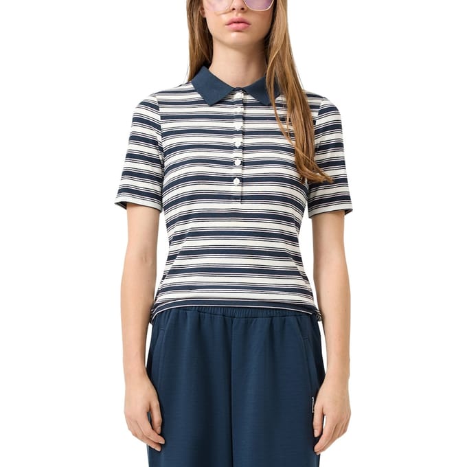 Q/S designed by - Dames t-shirt - Maat XS - Vrouwen - MARINE - Elastaan