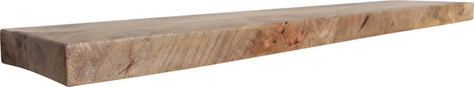 Raw Materials - Wandplank zwevend - Natuurlijk mangohout