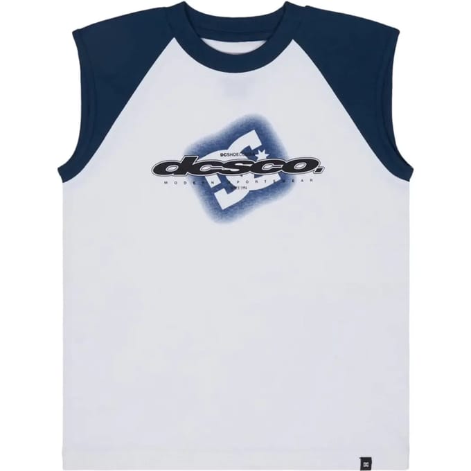 Dc Shoes Raglan Mouwloos T-shirt Wit 10 Years Jongen