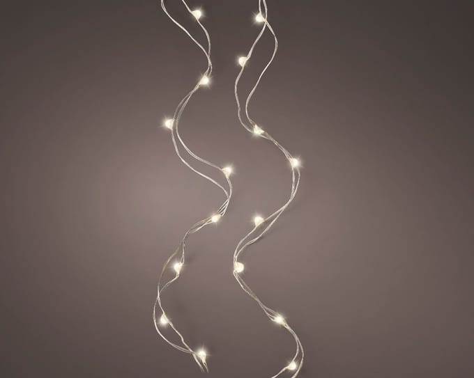Micro LED String – 95 cm – 20 LEDs – Zilver – Sfeervolle Verlichting