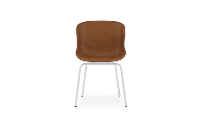 Normann Copenhagen Hyg Stoel Houten frame/Frontbekleding - wit/wit