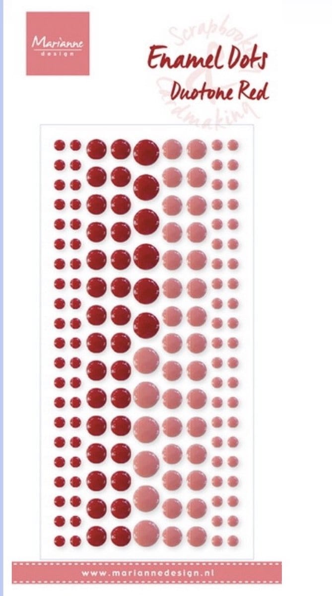 Marianne Design Decorations Enamel dots - Duotone Red