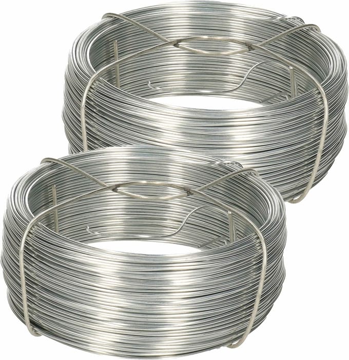 Amig IJzerdraad - 2x rol - 0,9 mm x 50 m - verzinkt staal - binddraad