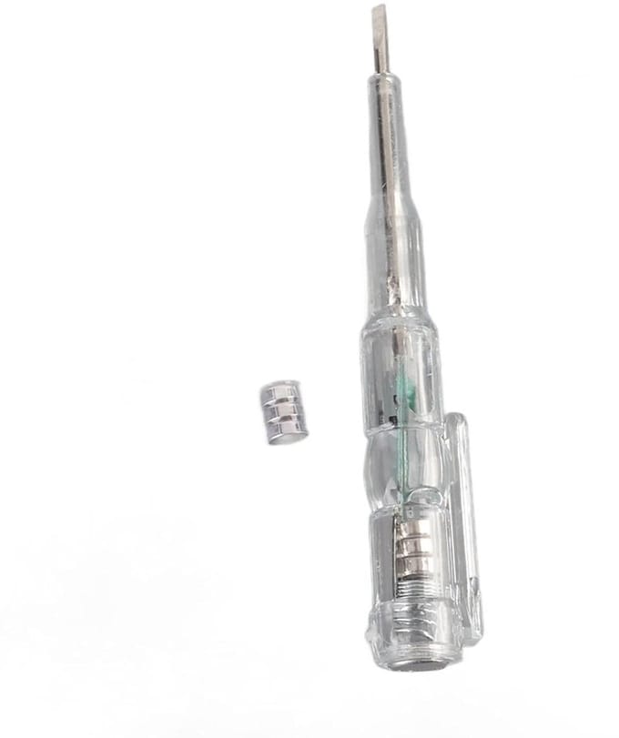 Spanningstester Pen - Elektrische Tester - Elektra Controleren - Valbestendige Behuizing - 19 cm - Geel