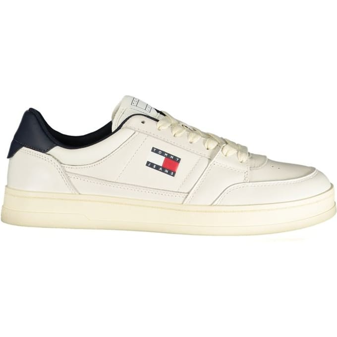 Tommy Hilfiger Witte Leren Sneakers voor Mannen