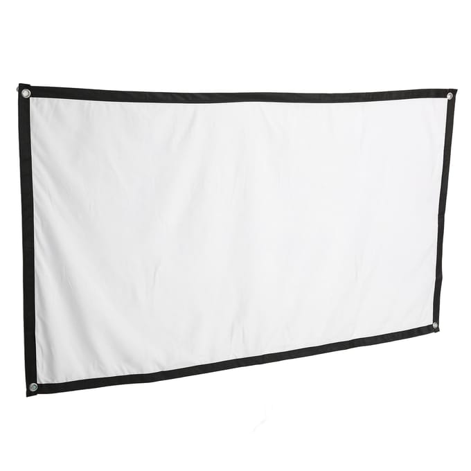 Projectiescherm 60 Inch HD Hoge Dichtheid Projectie Filmscherm met 4 Haken voor Binnen Buiten
