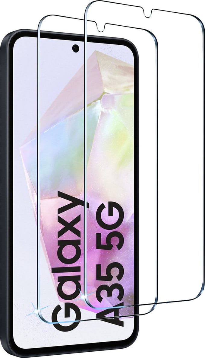 BixB screenprotectors 2 Stuks geschikt voor Samsung Galaxy A35 Screenprotector - gehard glas Tempered Glass