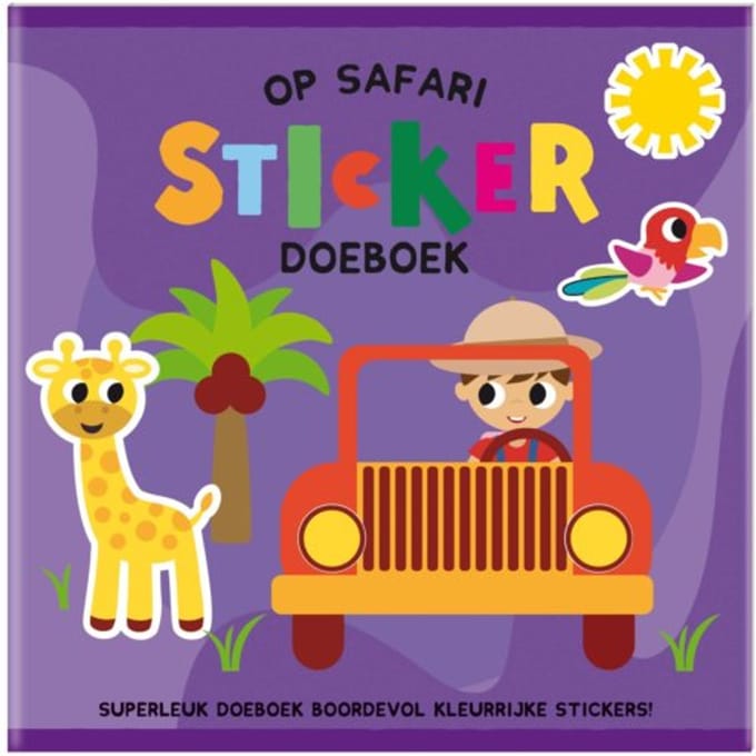 Sticker Doeboek - Op Safari - Interstat