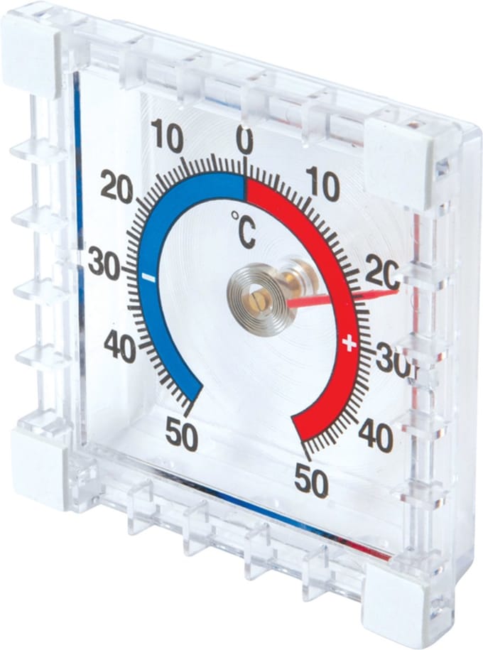 Silverline Binnen/buiten opplakthermometer -50 °C tot +50°C