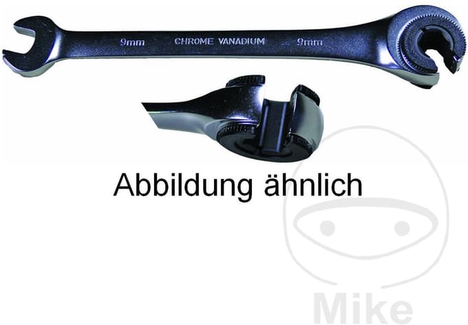 Condor ringsleutel 11 mm met ratel, plat open