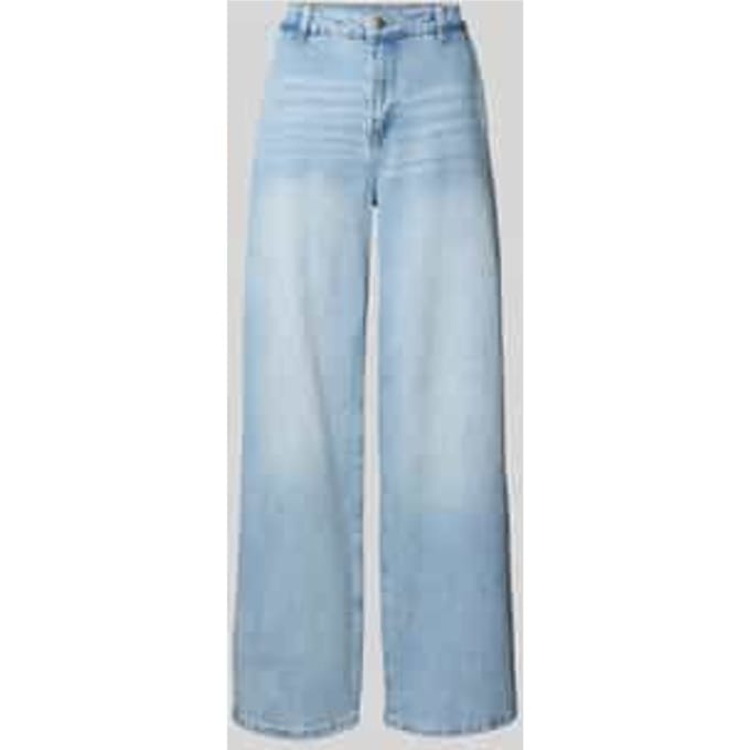 Wide leg jeans met steekzakken, model 'Tusa'
