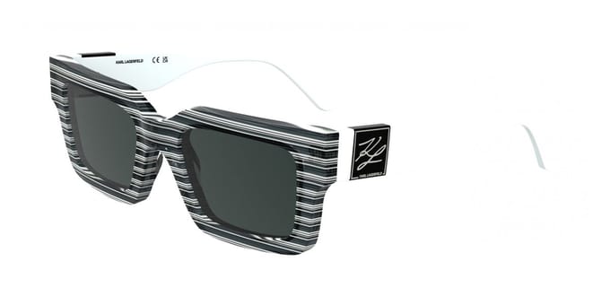 Karl Lagerfeld KL6182S Striped black 51/20/140 UNISEX Zonnebrillen