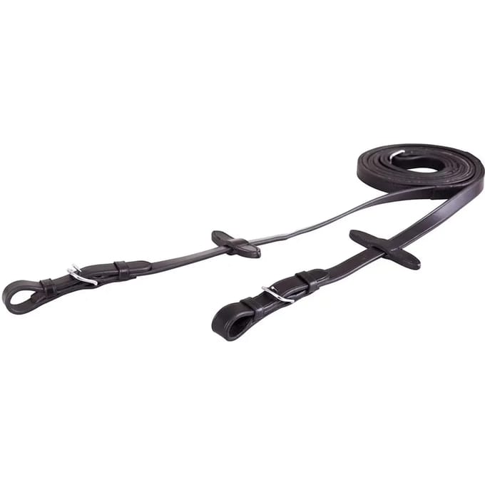 Anti-slip leren teugels met ronde gesp BR Equitation