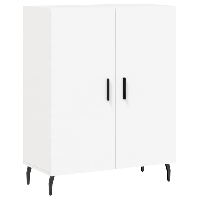 vidaXL - Dressoir - 69,5x34x90 - cm - bewerkt - hout - wit