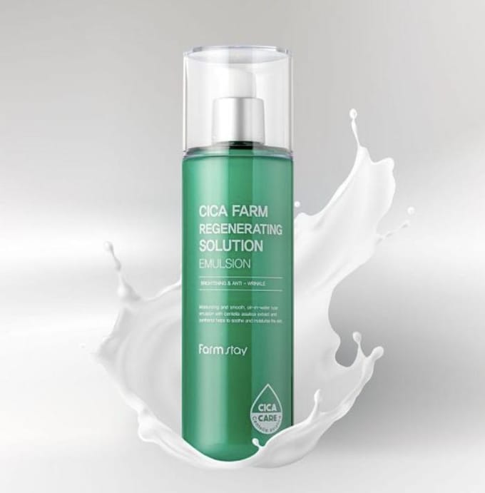 FARM STAY Cica Farm Solution Régénérante Émulsion 200ml (3 Options) 1pcs white