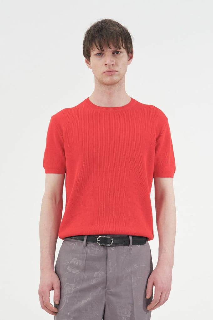 Heren Katoenen Ronde Hals T-Shirt