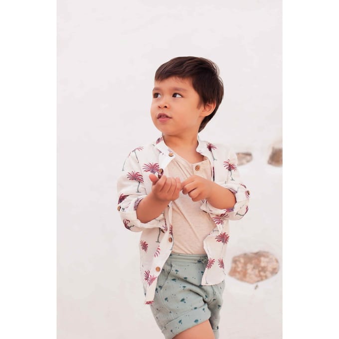 Louise Misha Shirt Amod White Tropical Taglia: 9M | Camicie Outlet | kids | Bianco