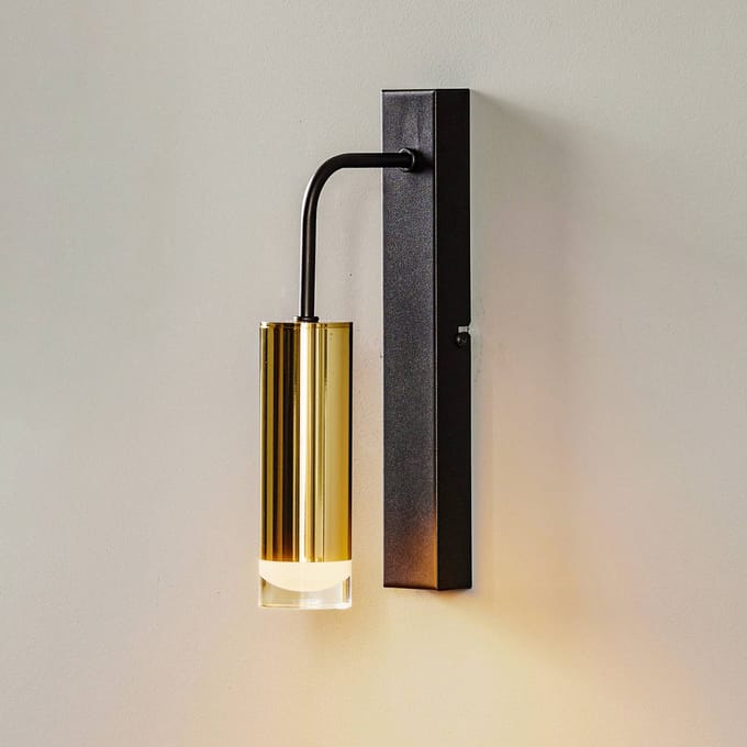 Lamkur Wandlamp Shine, goud
