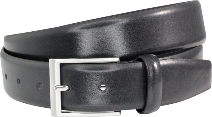 LINDENMANN leren heren riem - zwart