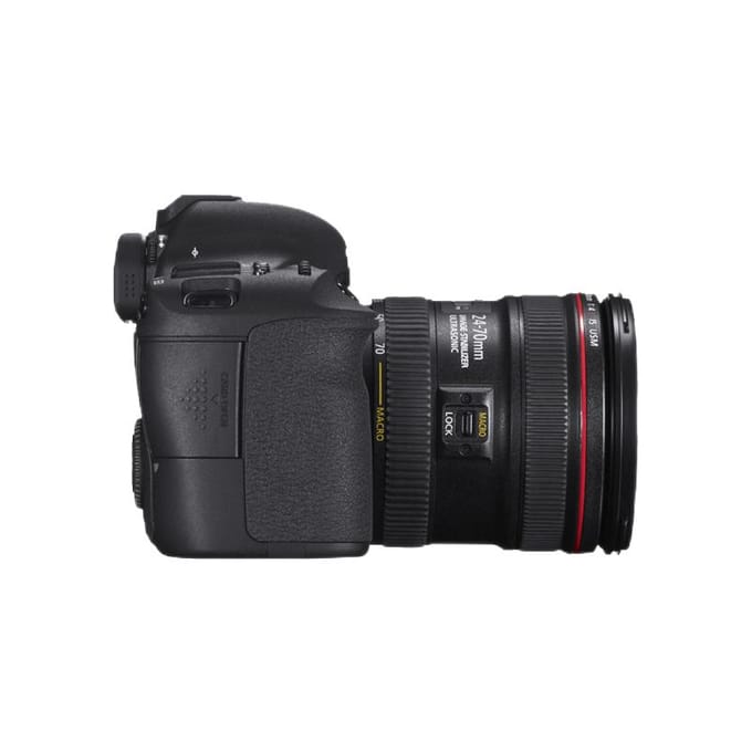 Appareil photo reflex numérique plein format Canon EOS 6D + objectif zoom EF 24-70 mm f/4L IS USM noir