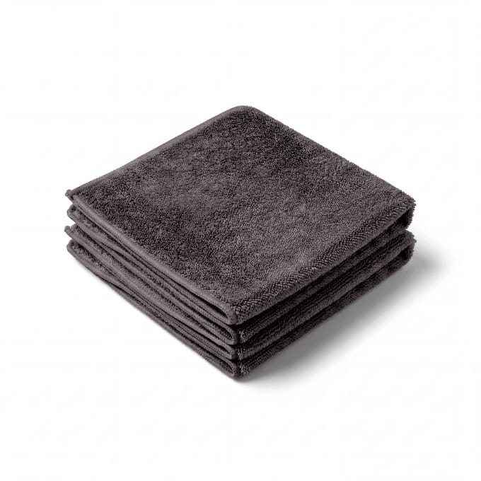 Fibb® Microvezel Droogdoek Badkamer 2-pack – Douche & Tegels Streeploos Droog – 40x40 cm – Sneldrogend & Schimmel Voorkomend