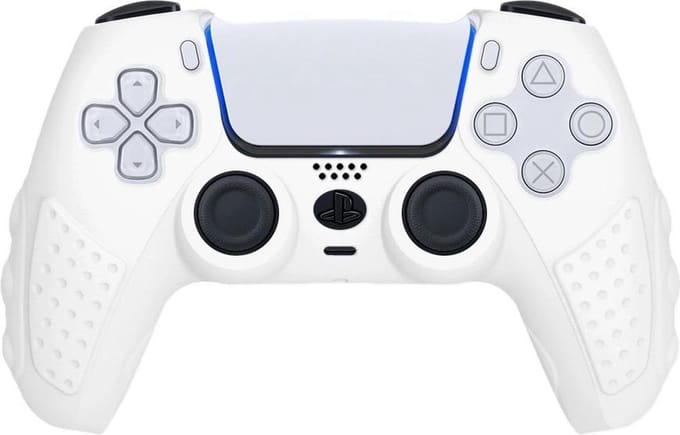 KELERINO. Hoesje geschikt voor Playstation 5 Controller - Deluxe Wit