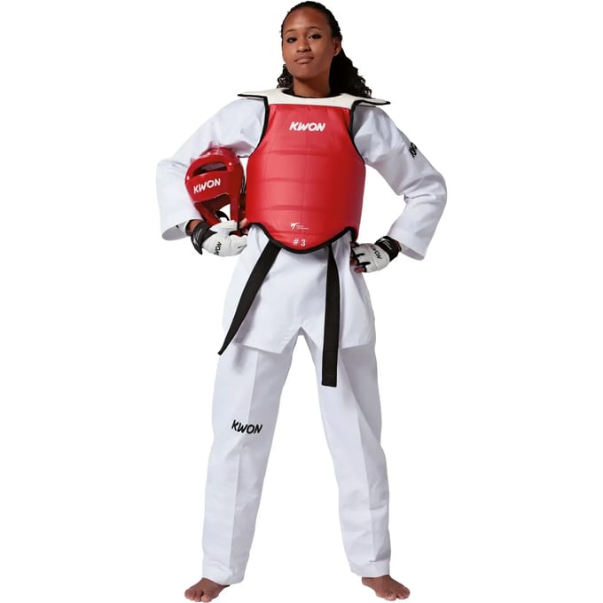 Gezichtsplaat tekwondo compétition double Kwon