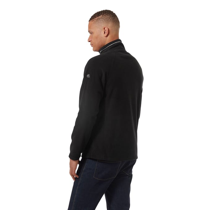 Craghoppers Heren Corey VI Half Zip Fleece Top (Zwart)