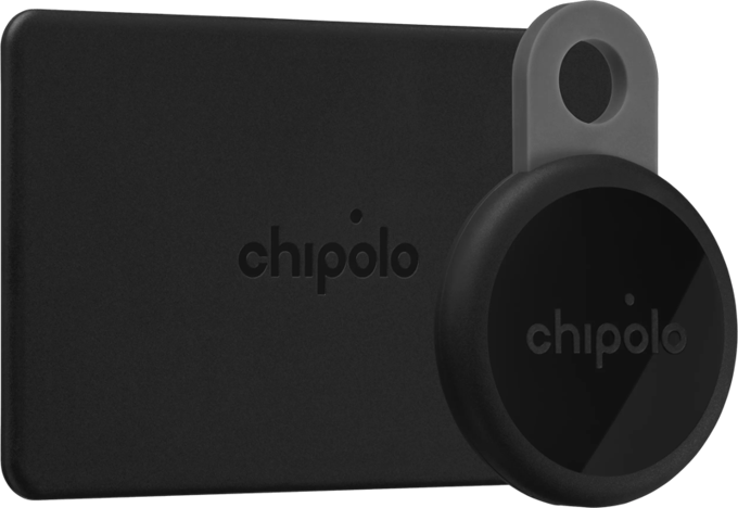 Chipolo LOOP & CARD Bundle – Bluetooth Trackers & KeyFinders – Oplaadbaar & Waterdicht – Compatibel met Apple Find My & Google Find Hub - 2 Pack