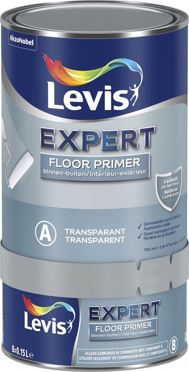 Levis - Expert Floor Primer - Wit - 0,75 L