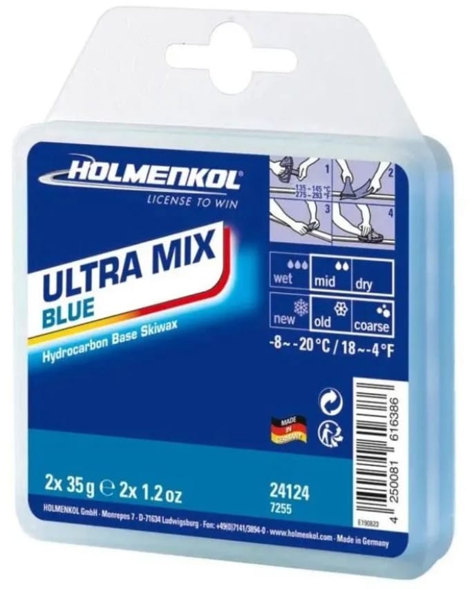 Holmenkol Ultramix Blauw, schijfwas