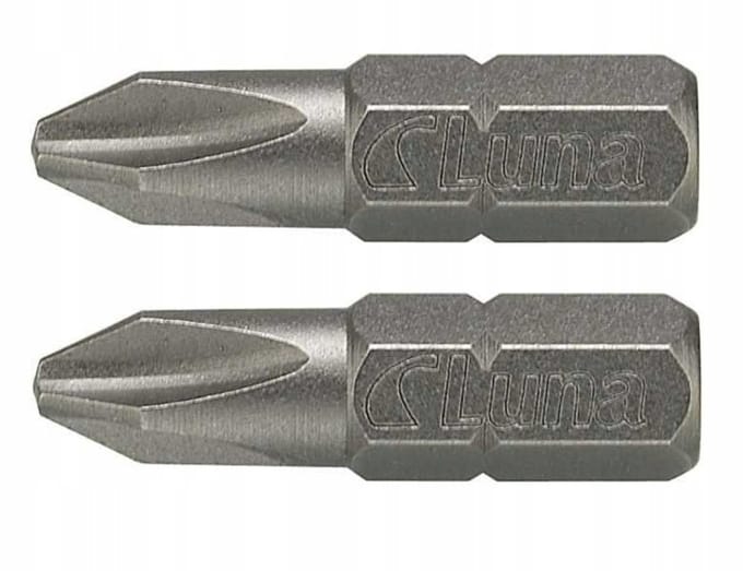 Luna Kruiskopschroefbit PH2 25mm - 2 stuks