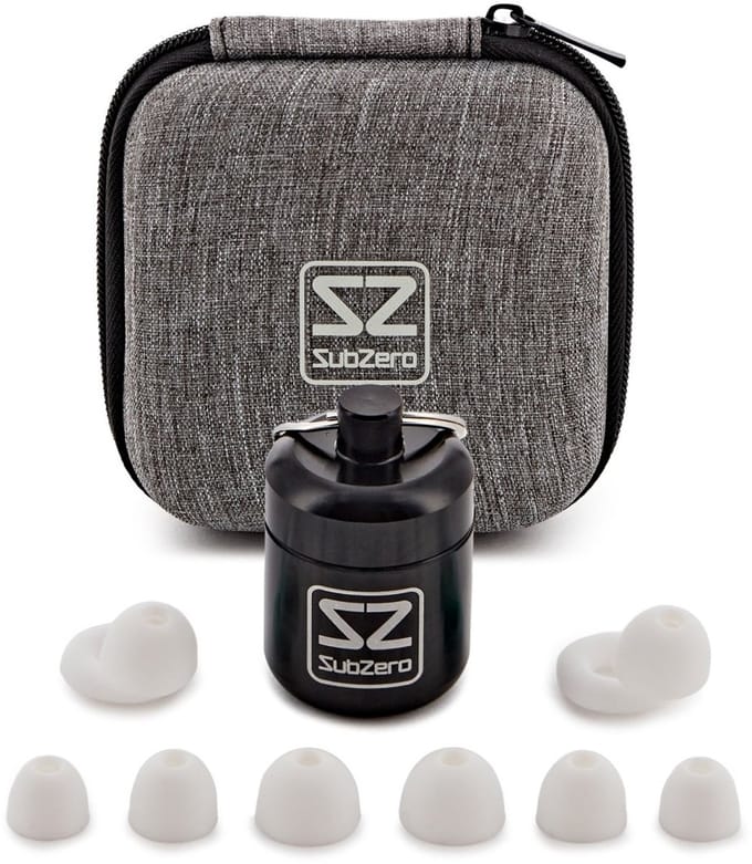 SubZero Pro Concertoordopjes met Etui, Wit